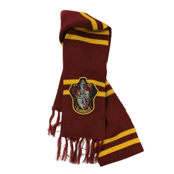 🆕 Harry Potter Gryffindor Patch Knit Scarf, Muticolor, One Size, Muticolor - Picture 2 of 10